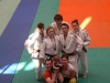 L'équipe de Metz Judo avec ses trois plus fidèles supporters lyonnais